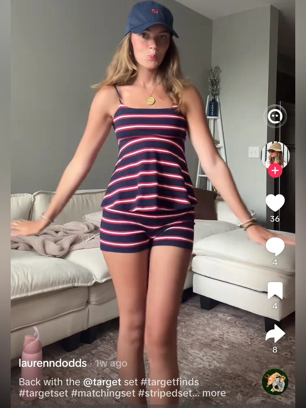 Target xhilaration striped